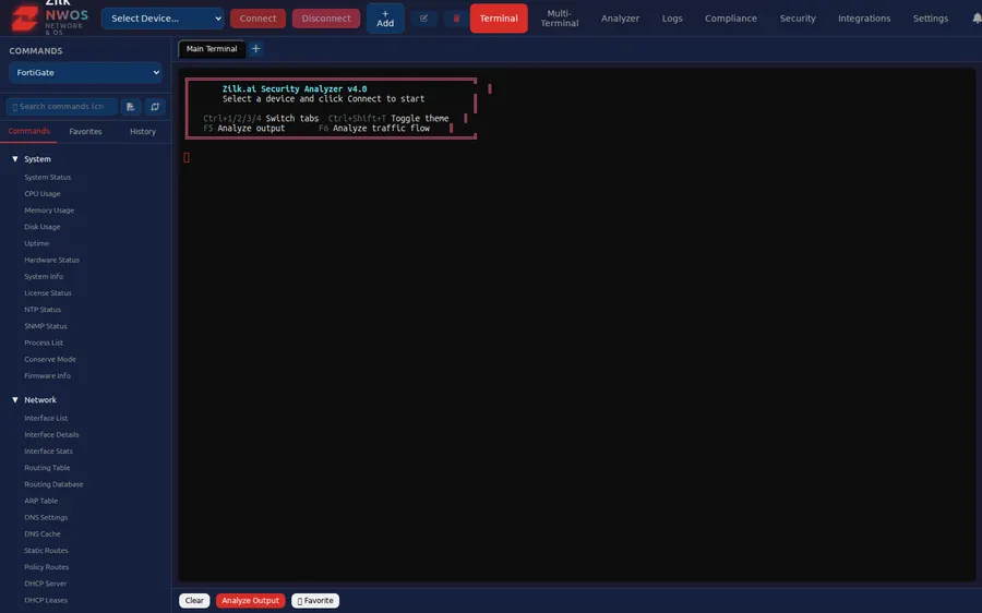 Zilk NWOS Analyzer — Landing
